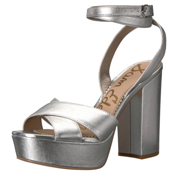 Sam Edelman Shoes - Sam Edelman Silver Platform Heels